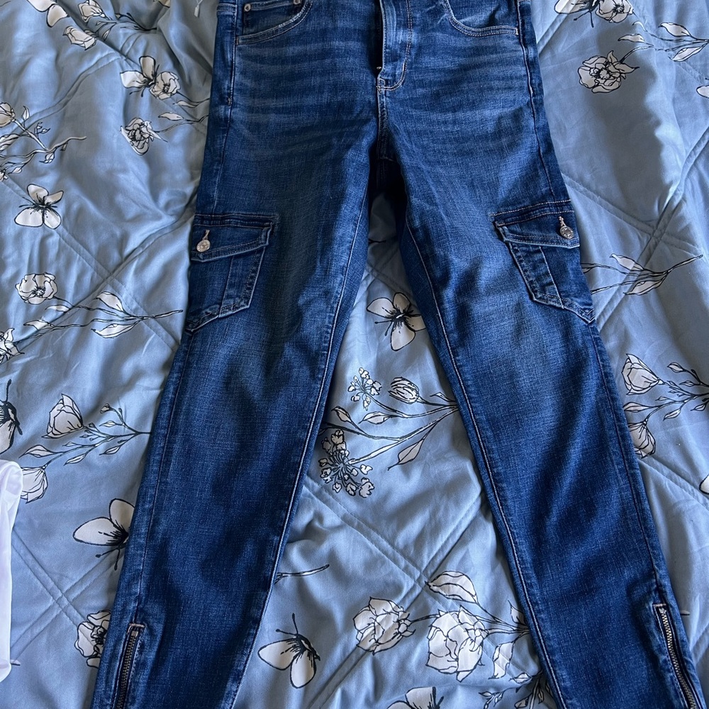 American Eagle Outfitters Dark Blue High Rise Jeans